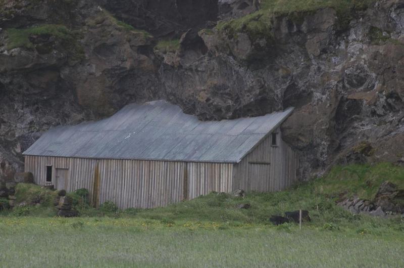 House built into the cliff side